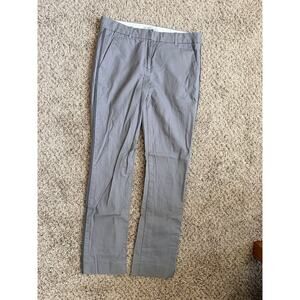 Gap True Strait leg pants with tuxedo stripe gray stretch 2R